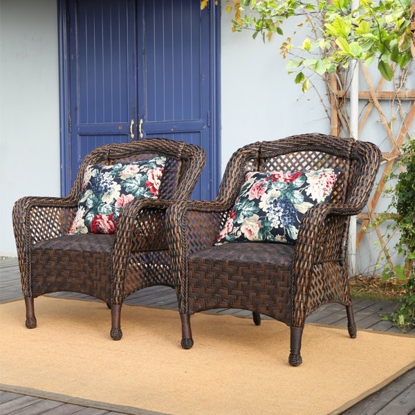 Wayfair wicker 2025 chair cushions